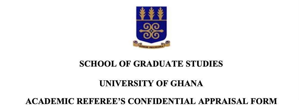University of Ghana Reference Form