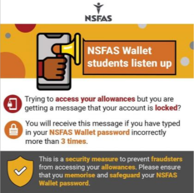 NSFAS Warns to Lock up Student’s Wallet Accounts – Read more